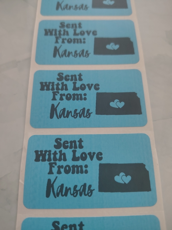 Hand Crafted | Office | 0 Kansas Shipping Labels Thermal Packaging ...